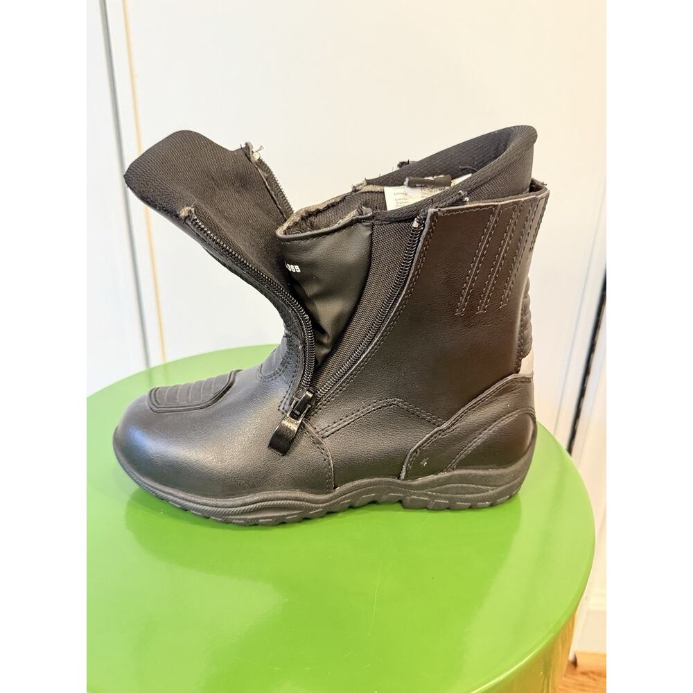 Bilt Pro Tourer Black Protective Motorcycle Riding Boots Womens 6 Dual Zip -NEW - Picture 10 of 14